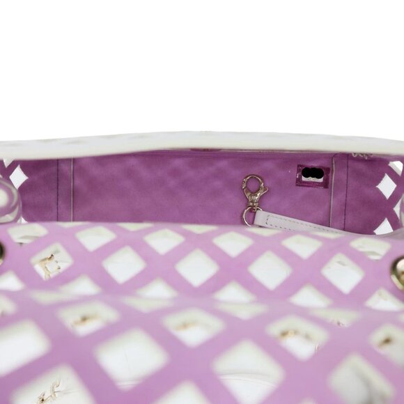 Chanel  See Through Flap Small Lambskin Leather Shoulder Bag White - Picture 13 of 14